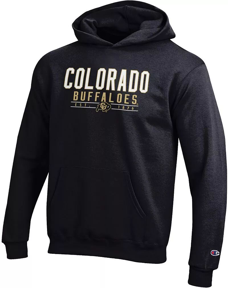 цена Черная пуловерная толстовка с капюшоном Champion Youth Colorado Buffaloes