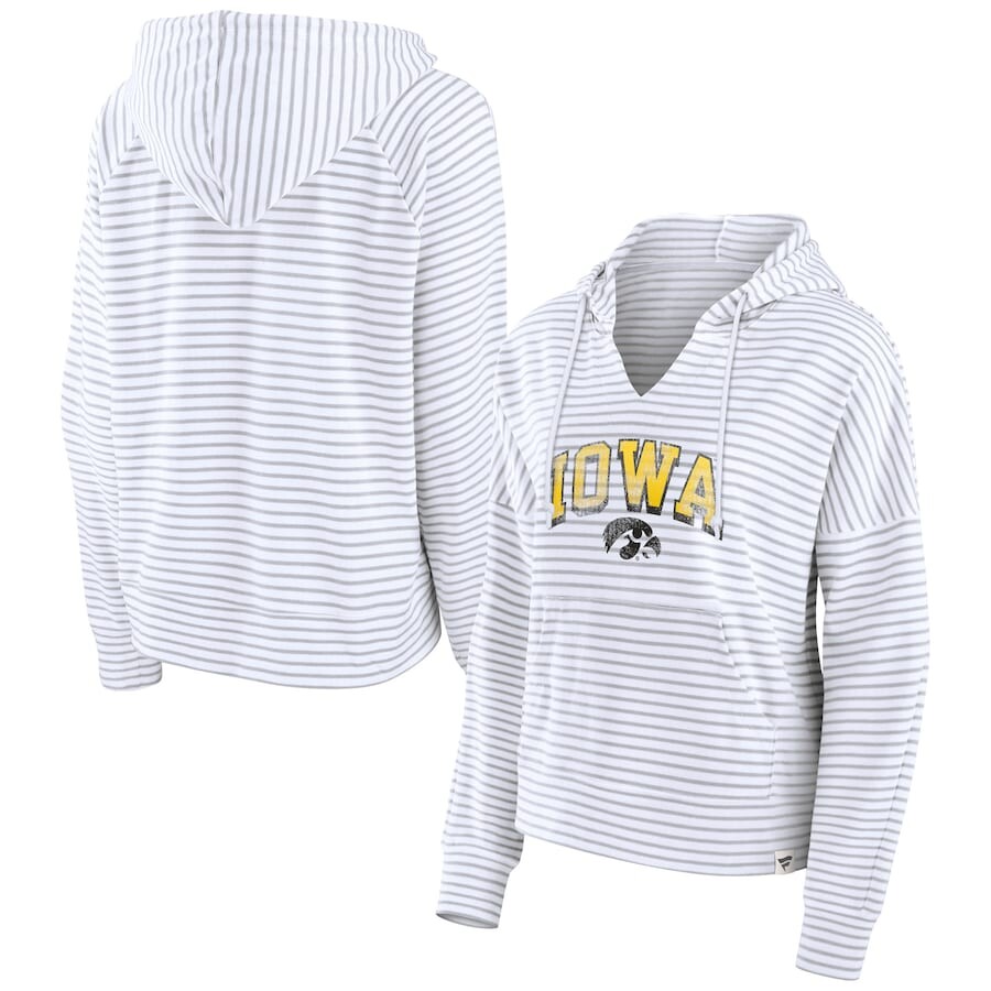 

Пуловер с капюшоном Fanatics Branded Iowa Hawkeyes, белый
