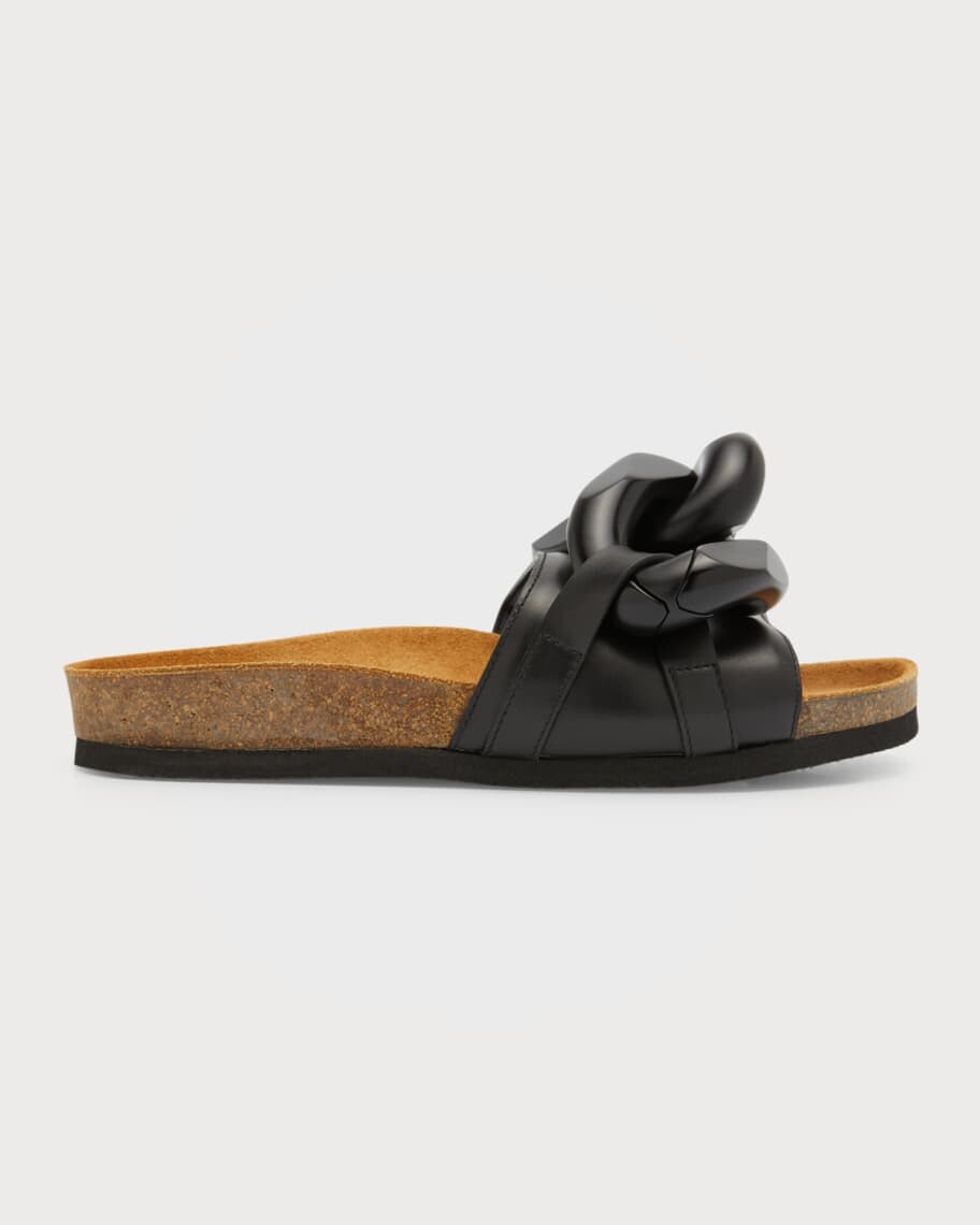 

Кожаные шлепанцы с цепочками JW Anderson