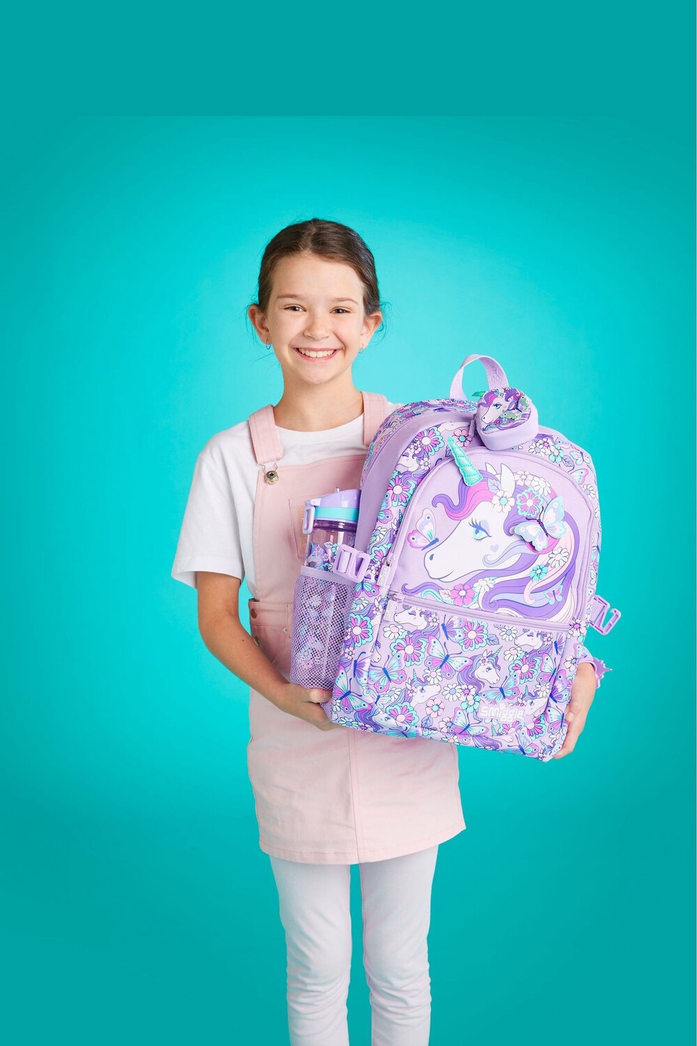 

Классический рюкзак Hi there с прикрепленным креплением Smiggle, фиолетовый
