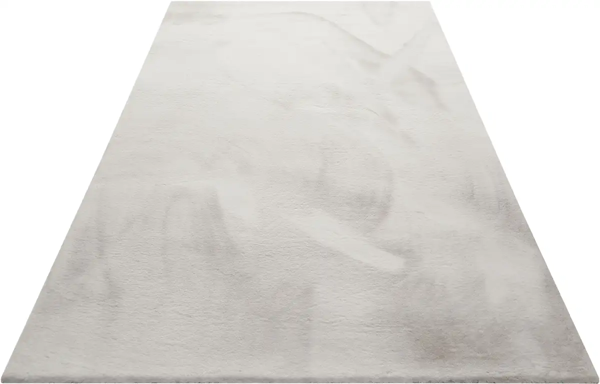 

Мохнатый ковер Wecon home Basics "Анна", прямоугольный, гостиная, спальня, имитация меха, очень мягкий и пушистый, однотонный 120х170 см, светло-серый