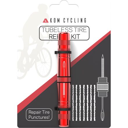 Инструмент для ремонта бескамерных шин KOM Cycling, красный инструмент для ремонта велосипедных бескамерных шин инструмент для сверления шин прокол для срочного клея бесплатный ремонт дополнител