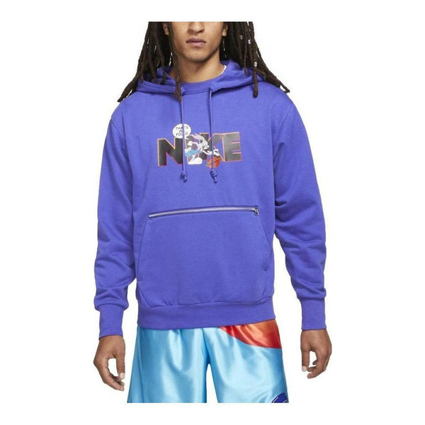 

Толстовка Nike Dri-FIT Standard Issue x Space Jam: A New Legacy Men's Basketball Pullover Hoodie 'Light Concord', цвет light concord