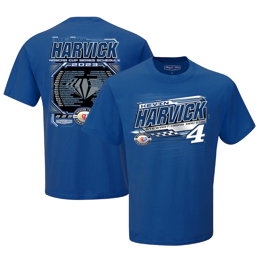 

Футболка с коротким рукавом Stewart-Haas Racing Team Collection Kevin Harvick, роял