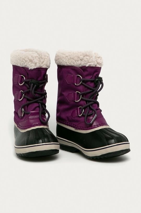 цена Детские зимние ботинки Sorel Yoot Pac Nylon, фиолетовый
