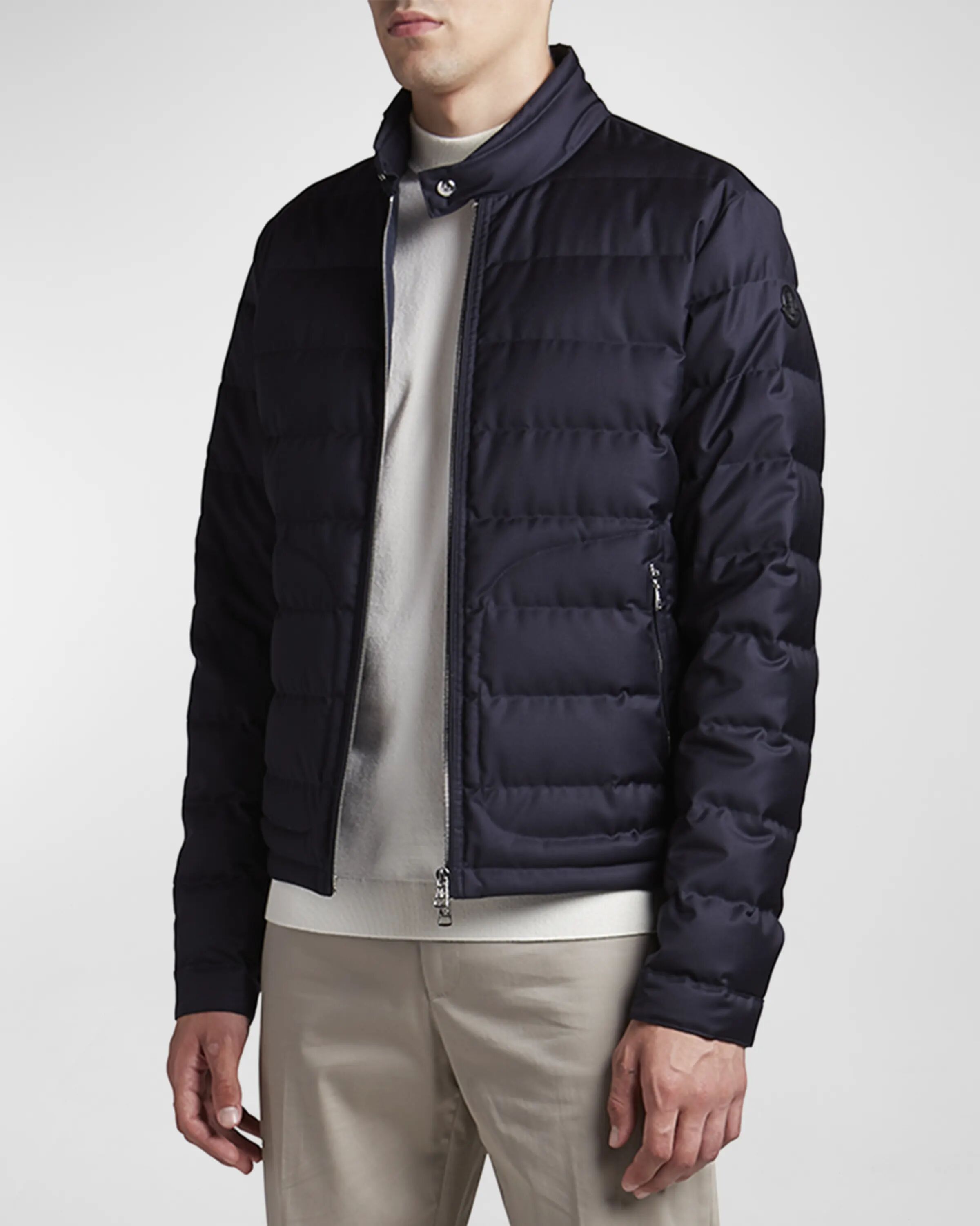 

Мужская стеганая шерстяная куртка Acorus Moncler, цвет Navy