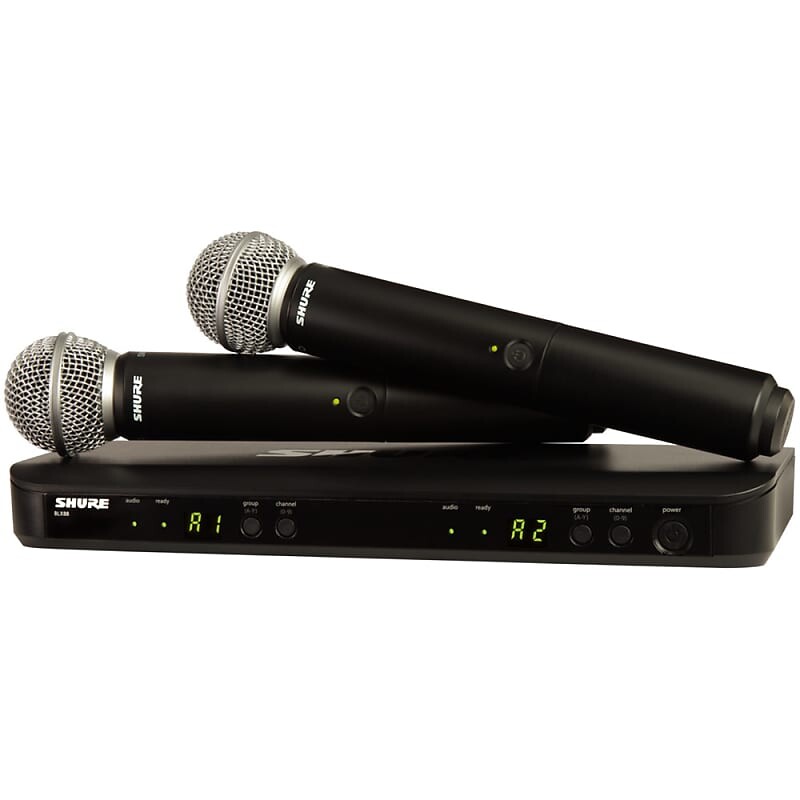 

Микрофон Shure Shure BLX288/SM58-H9 Wireless Dual Vocal System with Two (2) SM58 (H10 Band - 512-542 MHz)