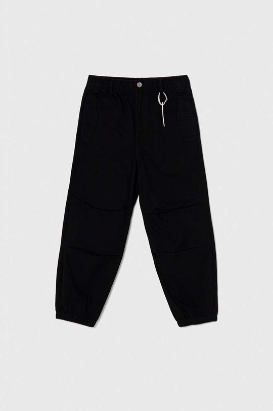 Шерстяные брюки для мальчика United Colors of Benetton, черный