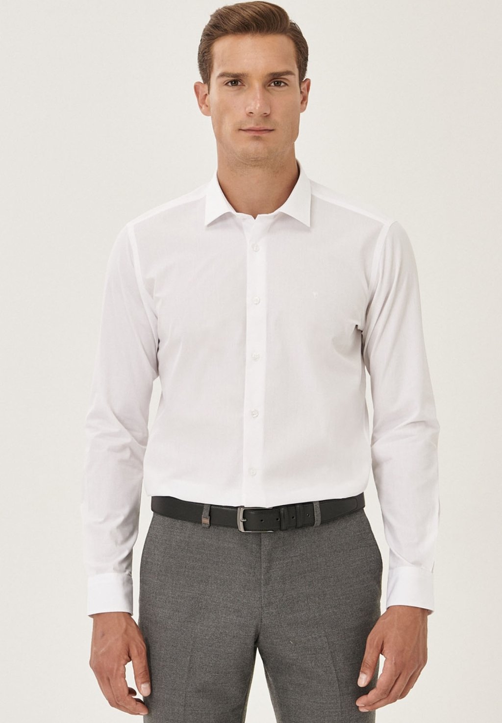 Деловая рубашка LONG SLEEVED CVC AC&CO / ALTINYILDIZ CLASSICS, цвет Slim Fit Long-Sleeved Cvc Shirt рубашка поло standard fit short sleeved ac
