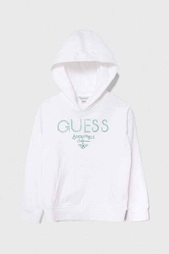 

Детская хлопковая толстовка Guess, белый