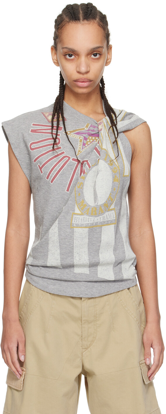 

Серая футболка Nayda Isabel Marant Etoile, цвет Grey