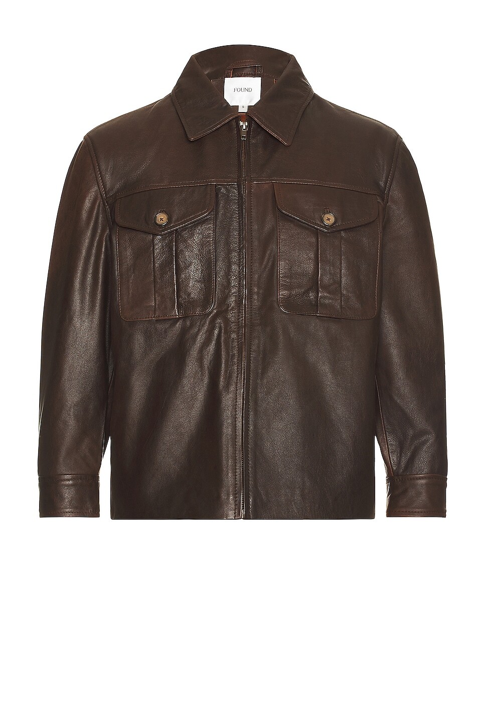 

Рубашка Found Leather Over, коричневый