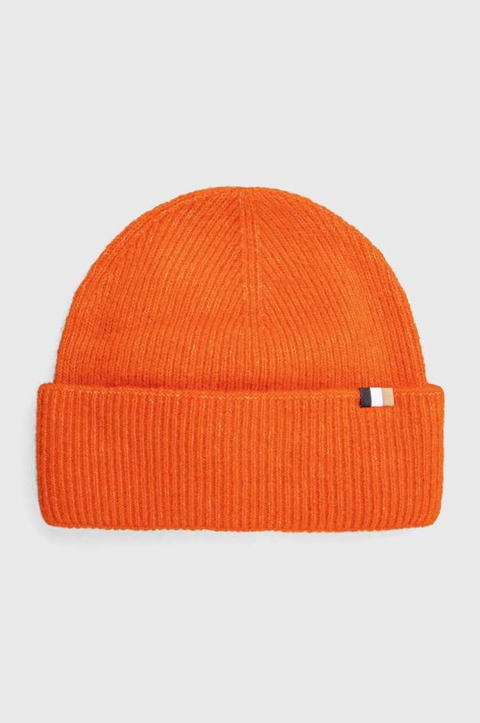 Шерстяная шапка BOSS Boss, оранжевый