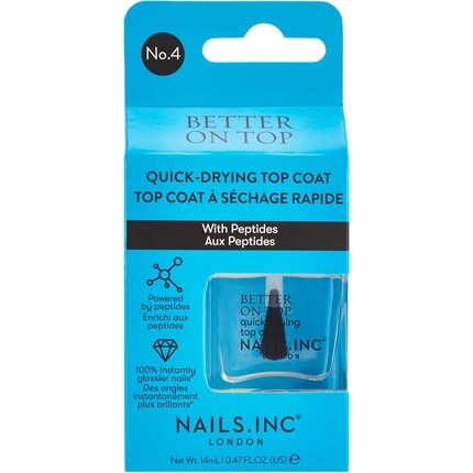 

Nails.INC Better On Top Быстросохнущее верхнее покрытие 14 мл Nails Inc