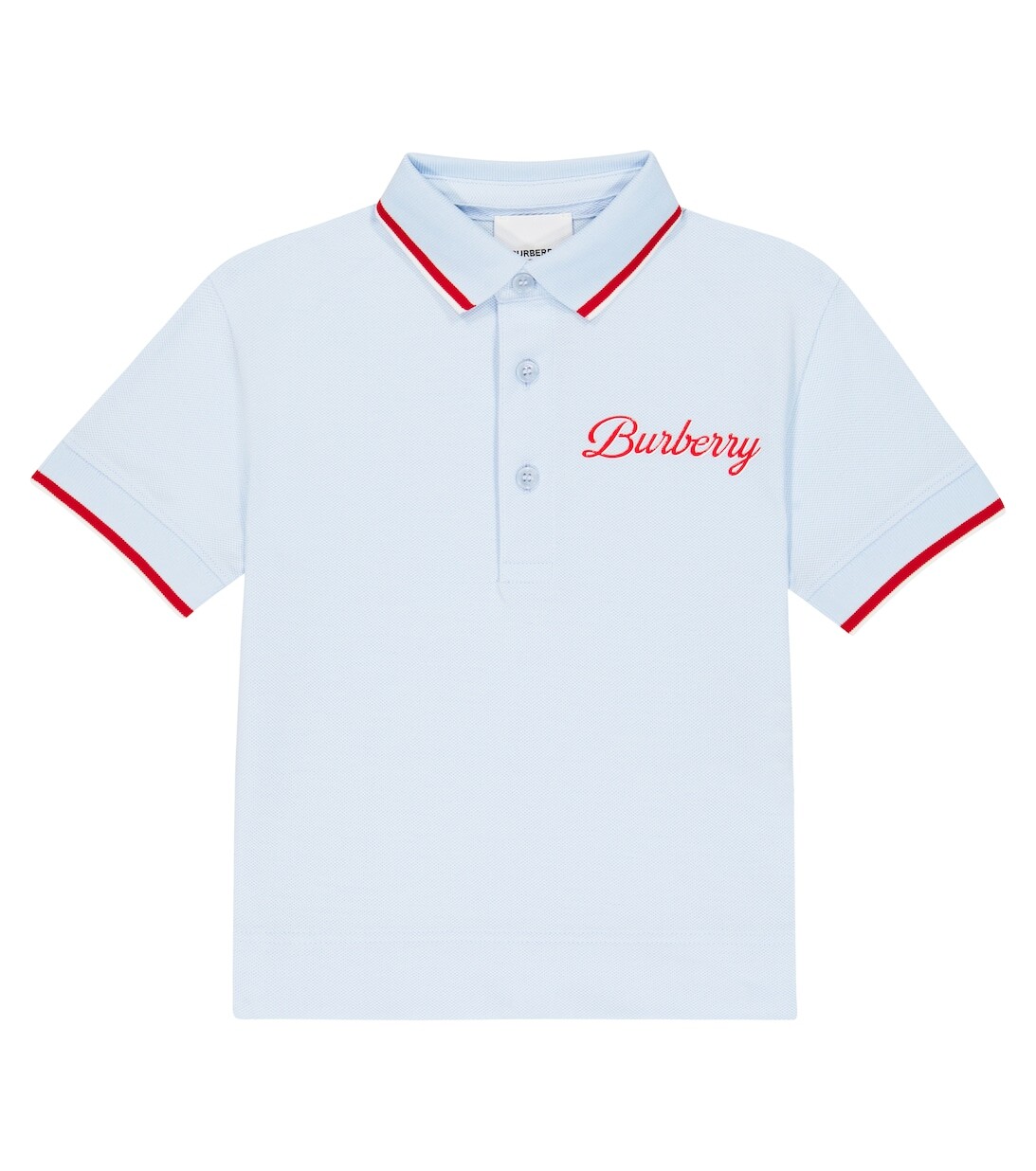 

Рубашка-поло из хлопкового пике Burberry, синий
