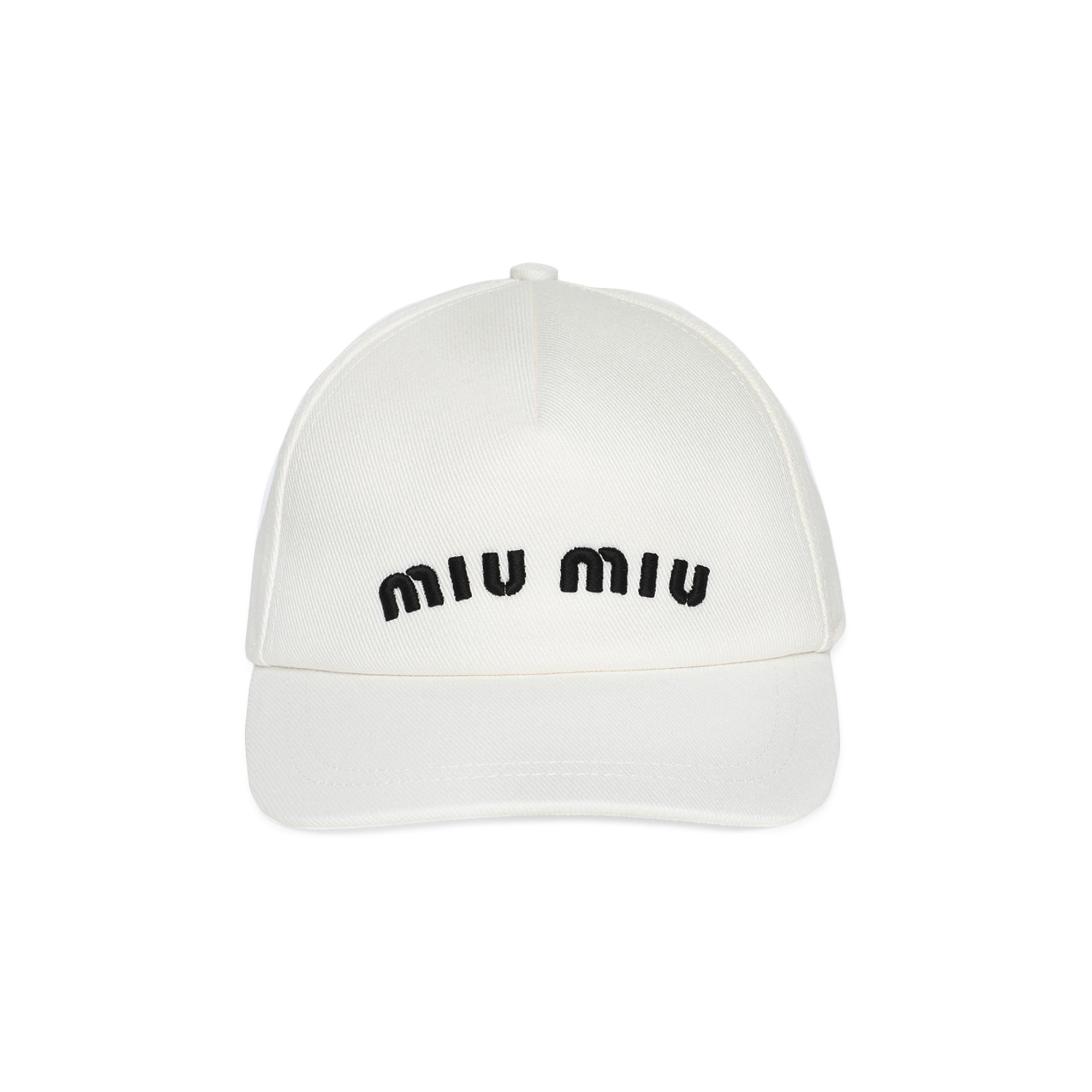 

Бейсбольная кепка Miu Miu Drill, цвет Белый/Черный