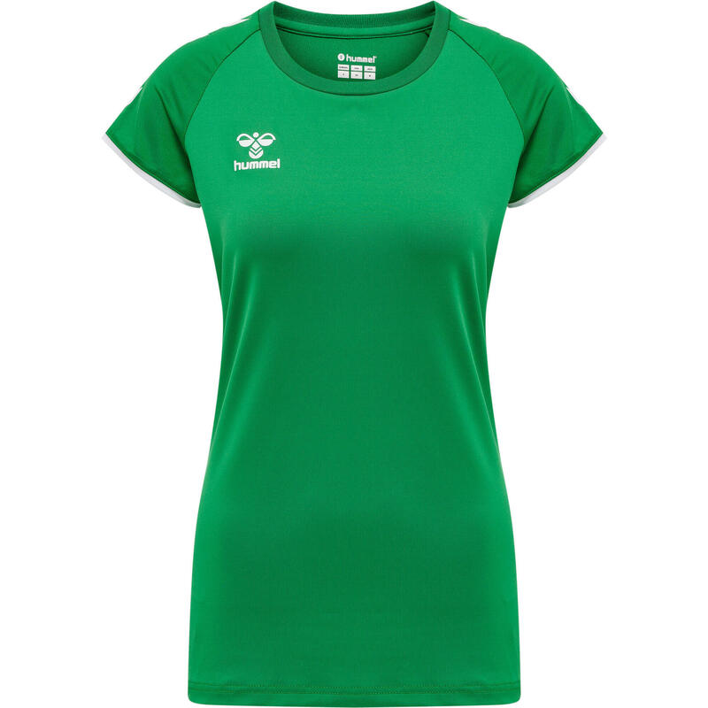 Женская волейбольная футболка Hmlcore Volley Stretch Tee Wo HUMMEL, цвет gruen цена и фото