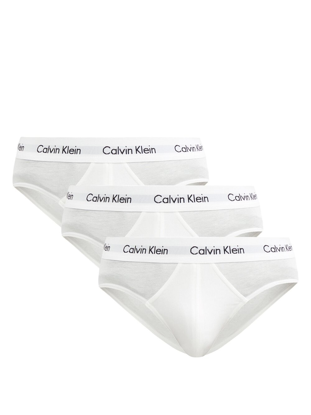 

Комплект из трех трусов из смесового хлопка. Calvin Klein Underwear, белый
