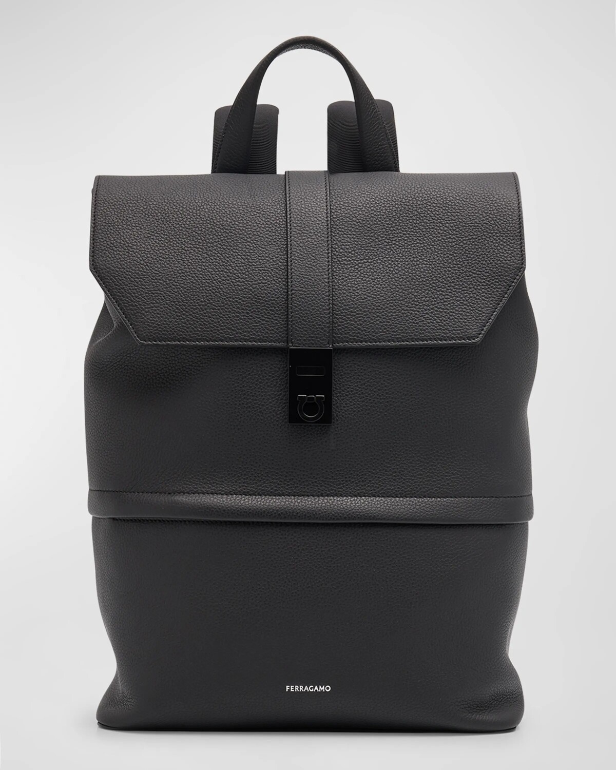 

Мужской рюкзак Twins из телячьей кожи Ferragamo, цвет Nero