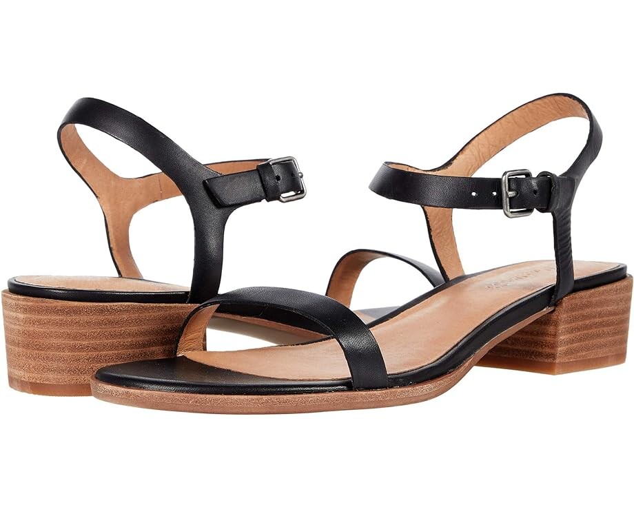 

Туфли Madewell The Louise Sandal in Leather, реальный черный