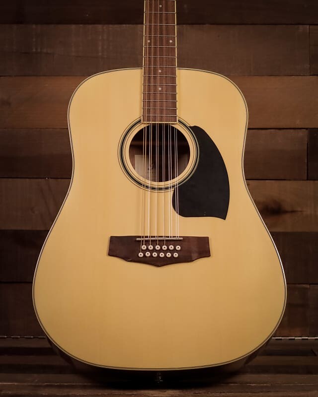 ibanez pf1512 nt 12 струнная акустическая гитара Акустическая гитара Ibanez PF1512 12-String Acoustic, Natural