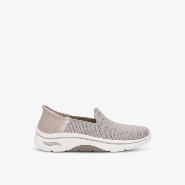 

Кроссовки без шнуровки go walk arch fit 2 0 из тканого материала с низким берцем Skechers, коричневый