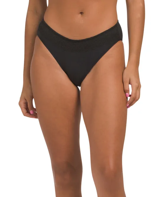 

Трусики бикини Soft Touch из смеси хлопка Le Mystere, черный