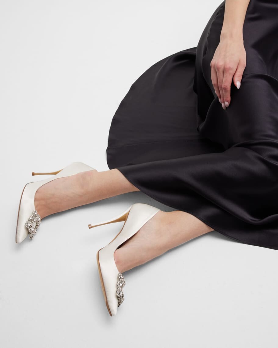 

Туфли-лодочки Raso с пряжкой из кристаллов Roger Vivier