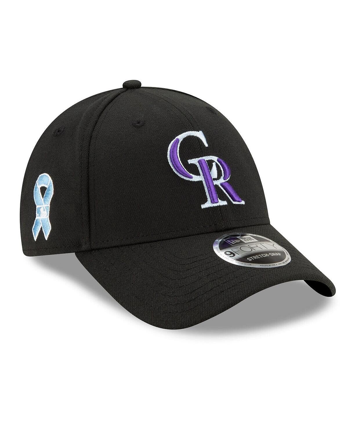 

Мужская черная регулируемая шапка Colorado Rockies 2021 Father's Day 9FORTY New Era