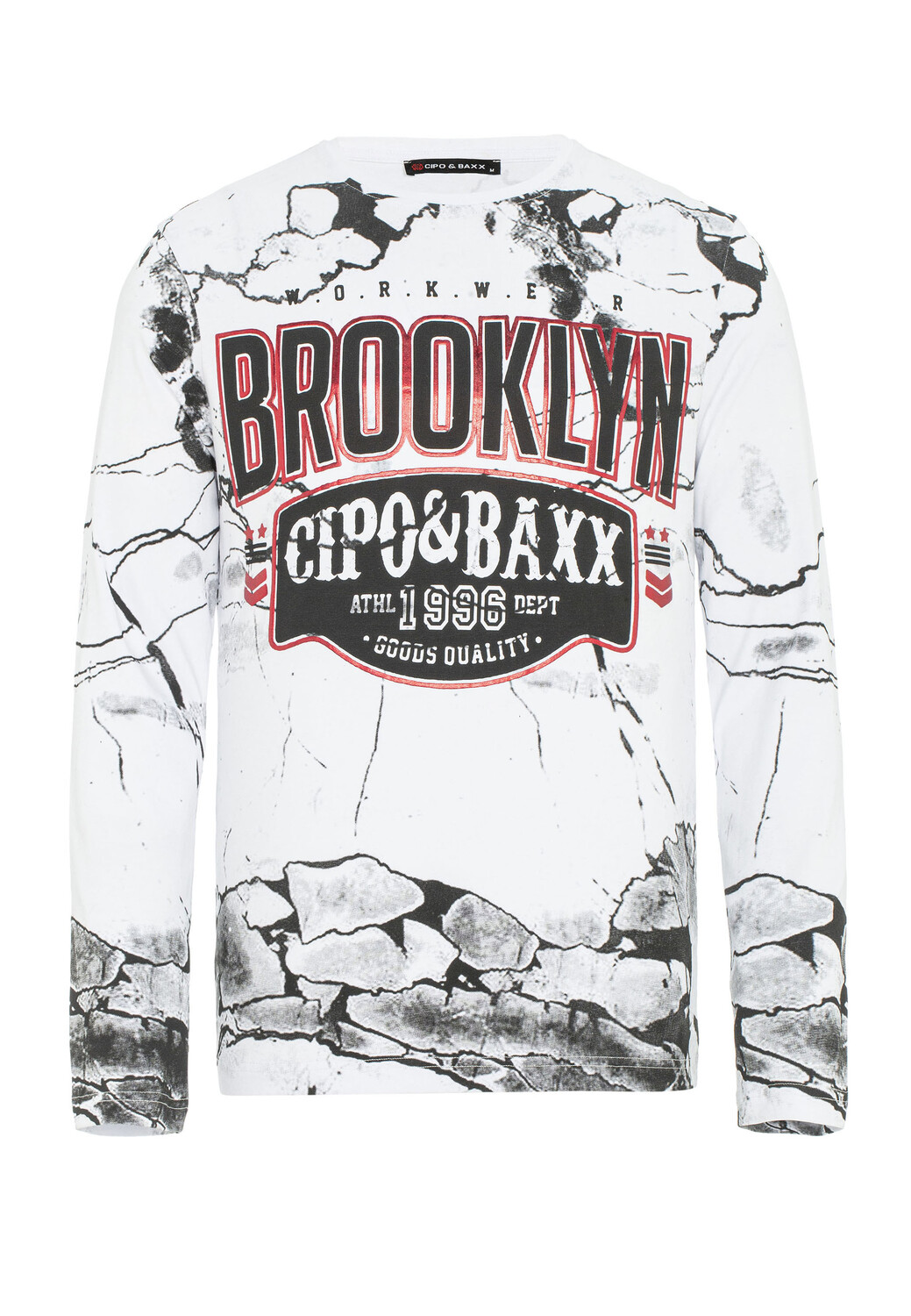

Лонгслив Cipo & Baxx Langarmshirt, белый