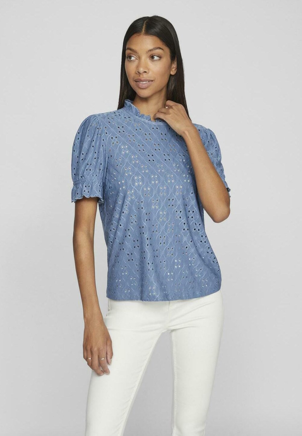 

Блузка KAWA FLOUNCE NOOS VILA, цвет coronet blue