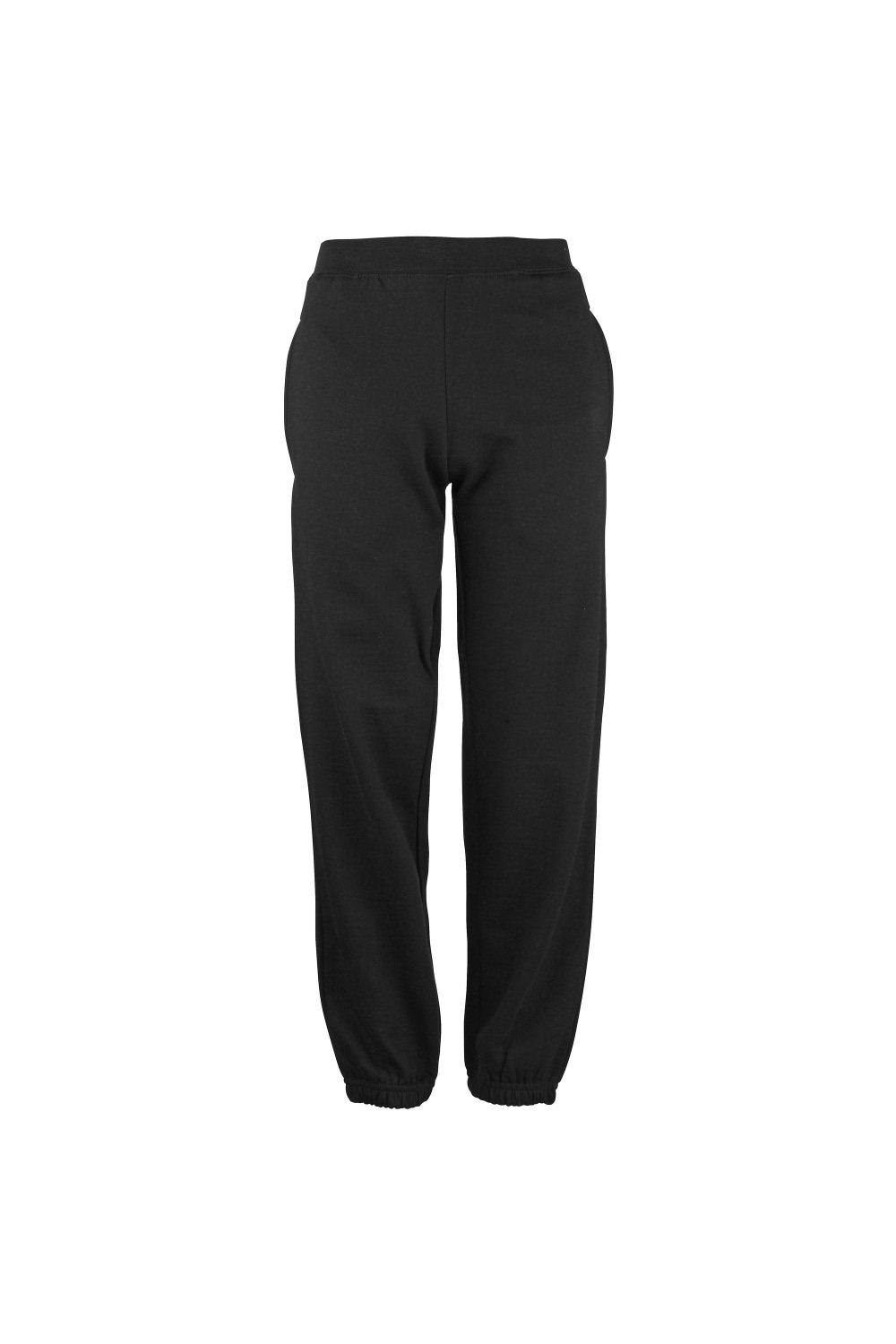 Спортивные штаны с манжетами (2 шт.) AWDis, черный цена и фото