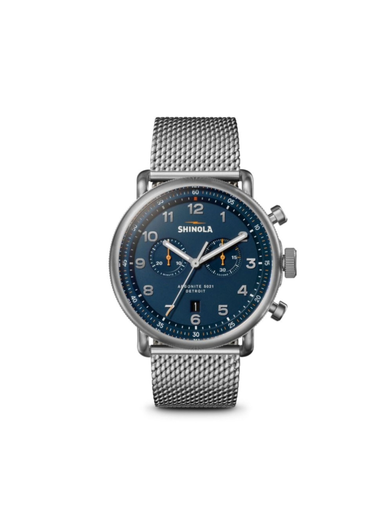 

Shinola наручные часы Argonite-1069 Detroit, синий