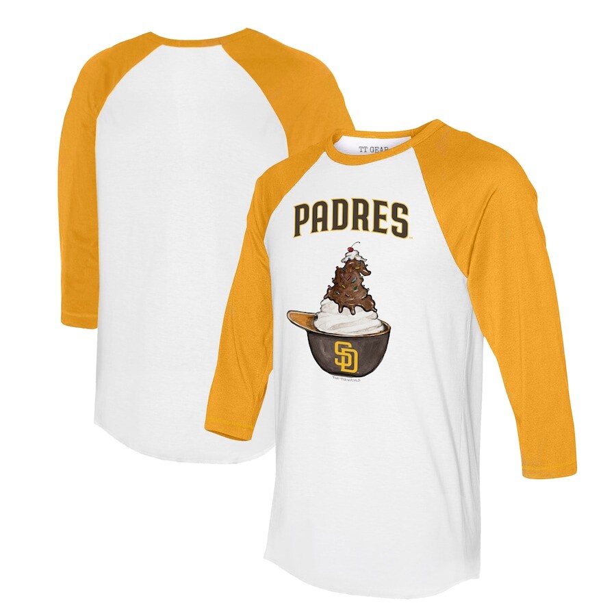 

Футболка с длинным рукавом Tiny Turnip San Diego Padres, белый