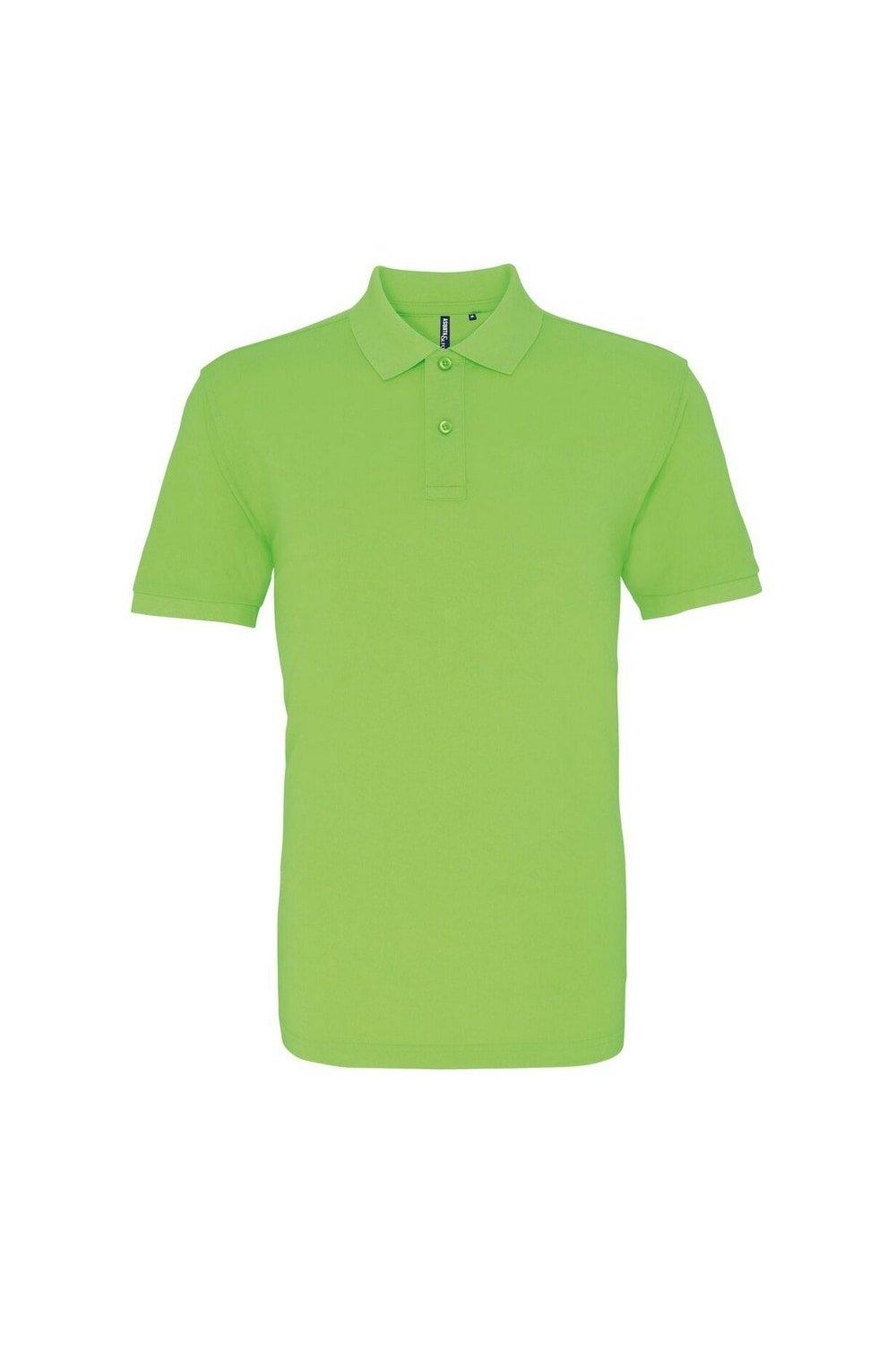 Простая рубашка-поло с короткими рукавами Asquith & Fox, зеленый цена и фото