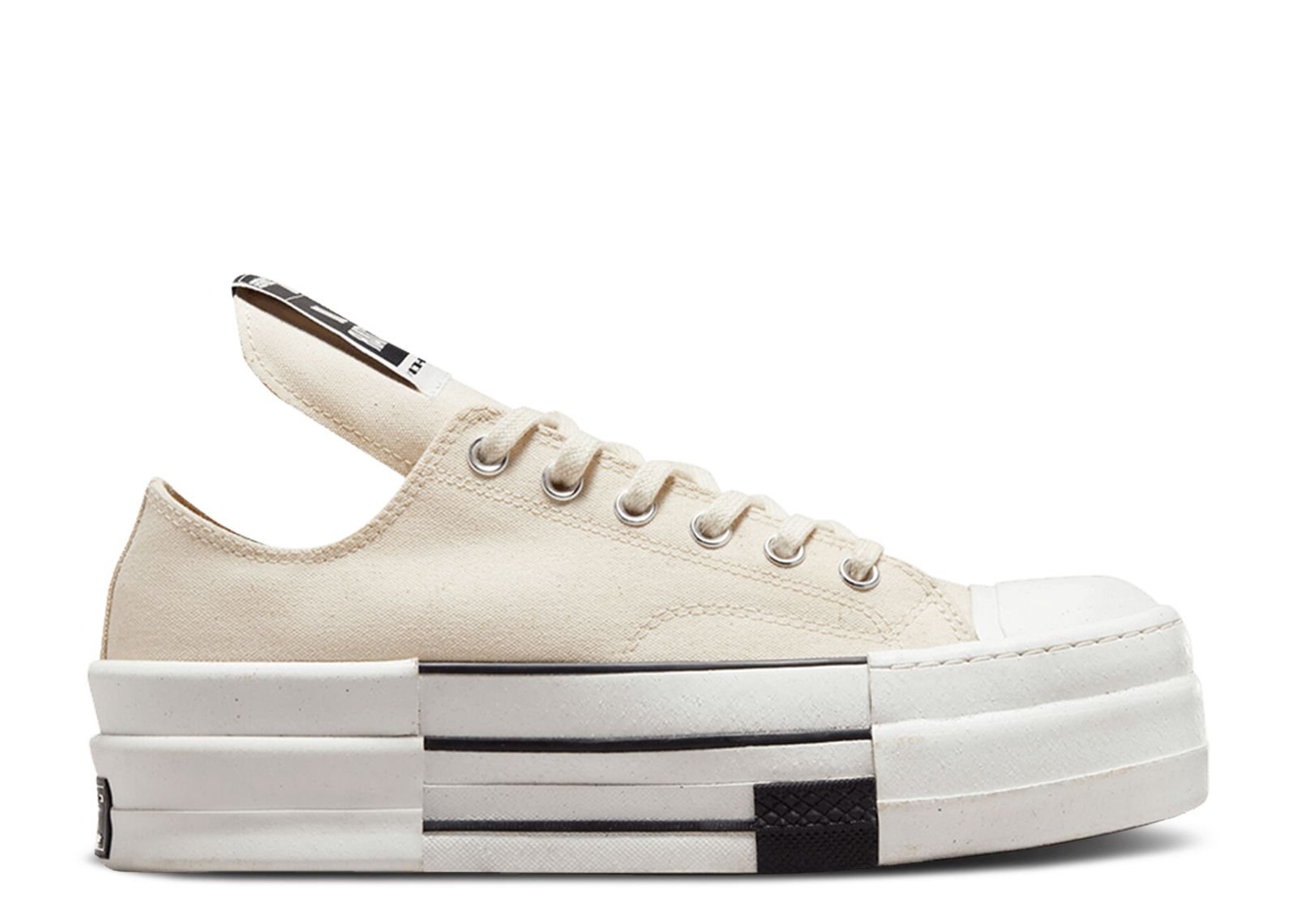 converse x rick owens drkshdw drkstar chuck 70 high Кроссовки Converse Rick Owens X Drkshdw Dbl Drkstar Chuck 70 Low 'Natural Ivory', кремовый