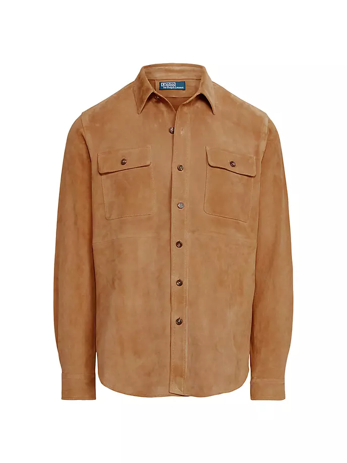 

Замшевая спортивная рубашка Polo Ralph Lauren, цвет berkshire tan