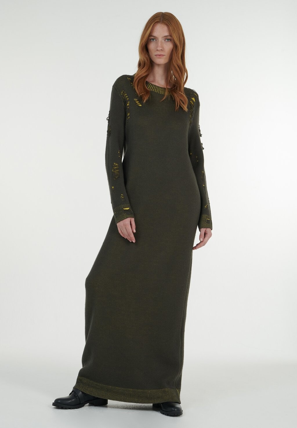 

Длинное платье DISTRESSED KAFTAN Leem, коричневый, Коричневый;черный