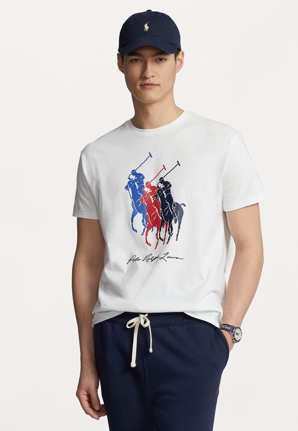 

Футболка с принтом КОРОТКИЙ РУКАВ Polo Ralph Lauren, белый