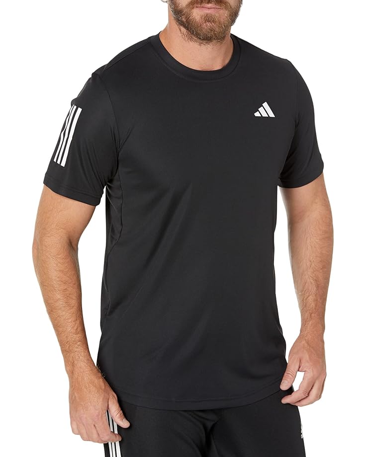 Футболка adidas Club 3-Stripes Tennis, черный спортивные шорты adidas club 3 stripes tennis shorts hs3253 черный