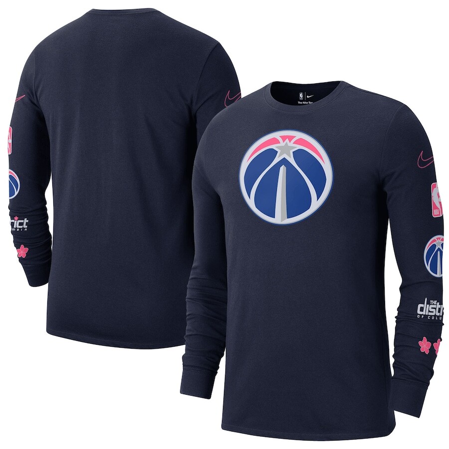 

Футболка с длинным рукавом Nike Washington Wizards, нави