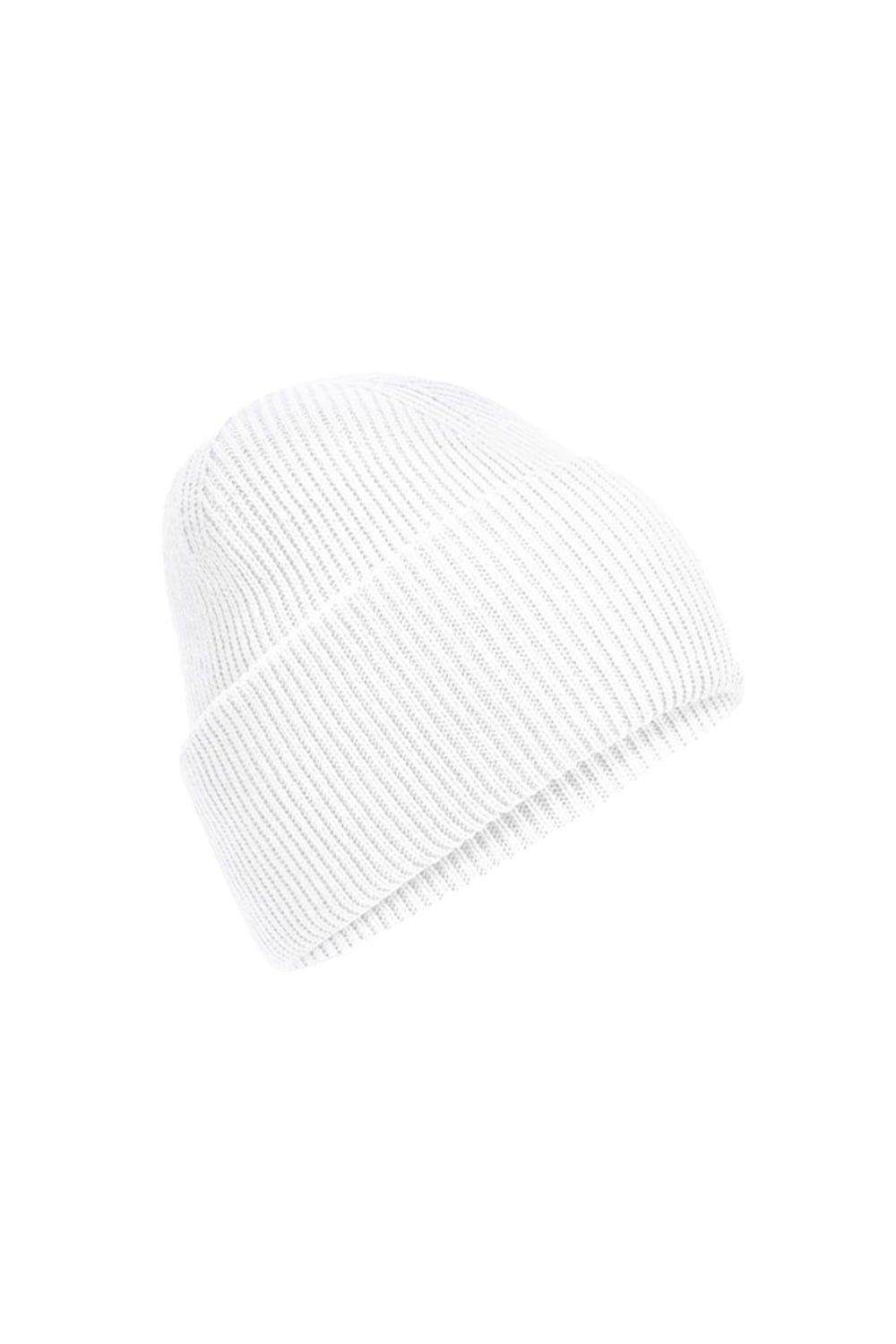 цена Классическая шапка с глубокими манжетами Beechfield, белый