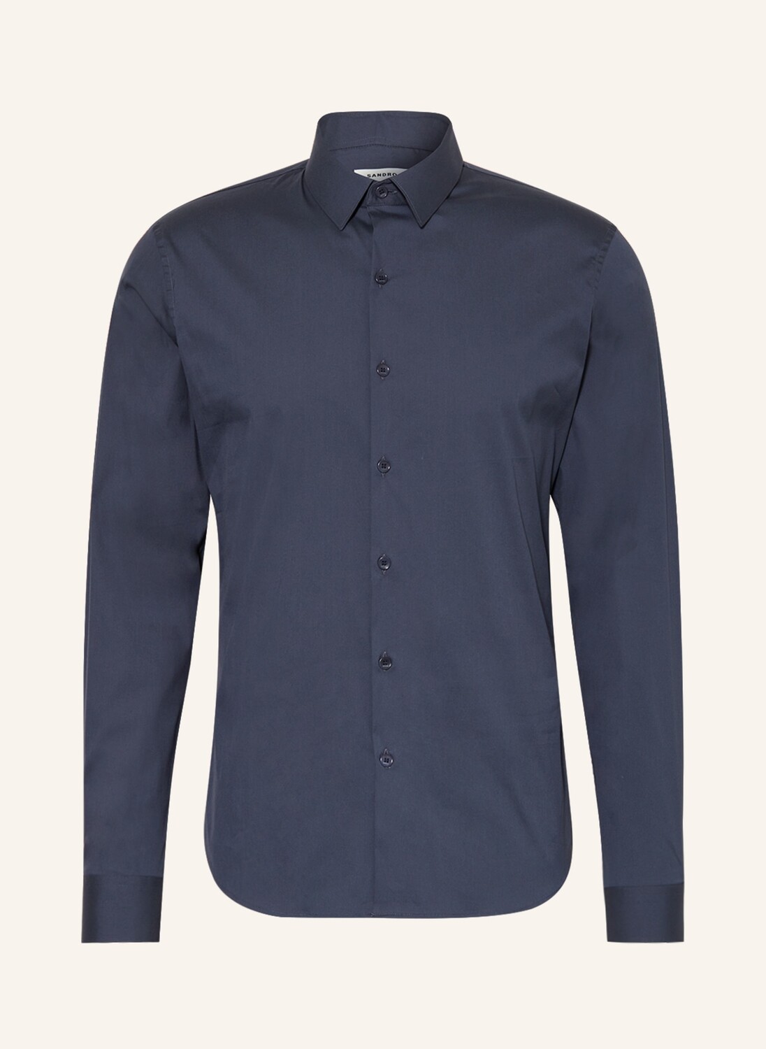 

Рубашка SANDRO Extra Slim Fit, темно-синий