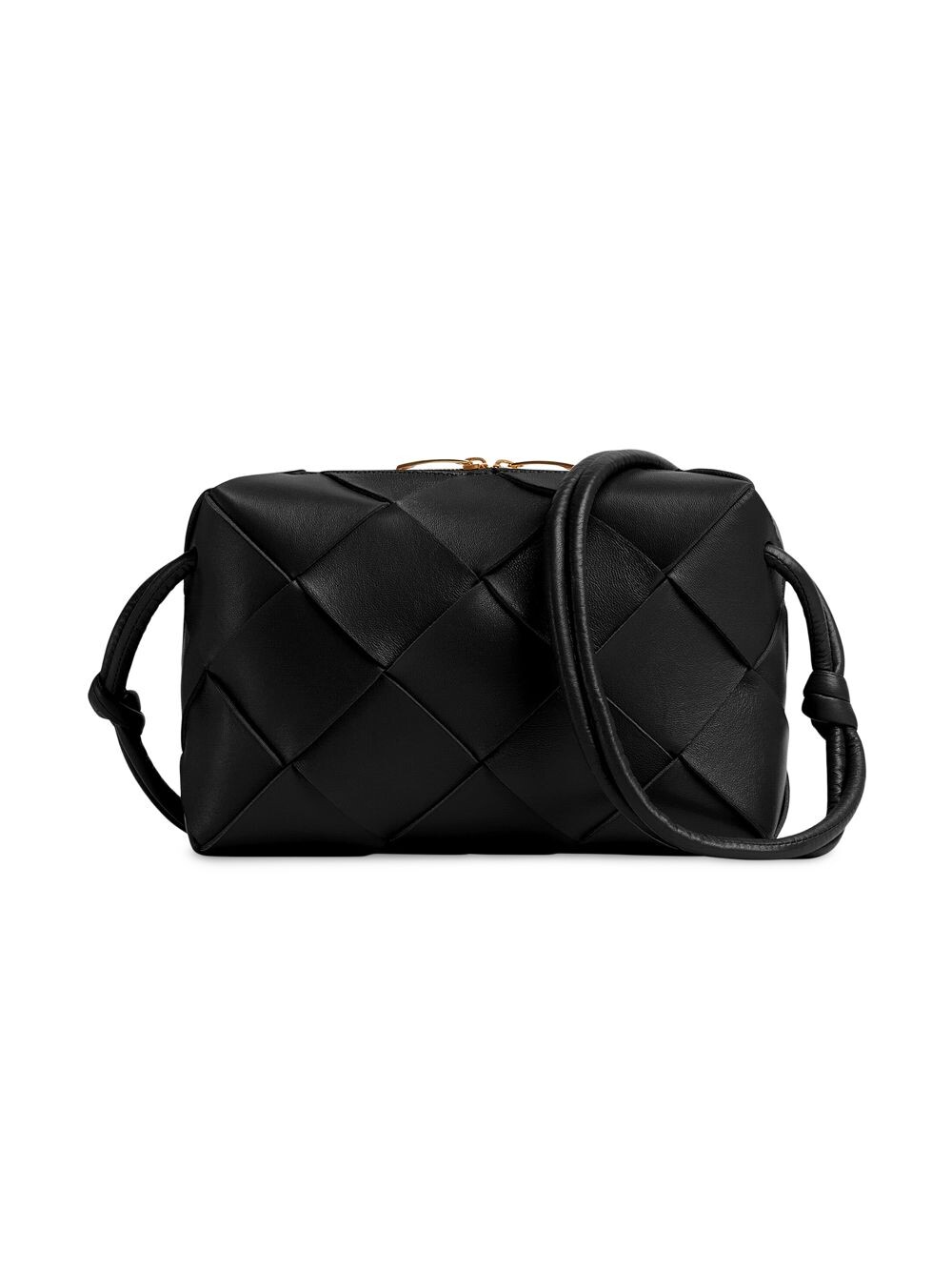

Маленькая кожаная сумка для фотоаппарата Intreccio Bottega Veneta, черный