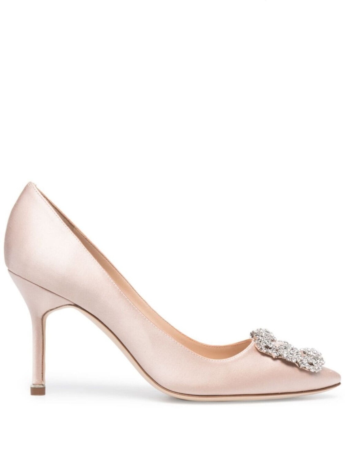 

Manolo Blahnik туфли-лодочки Hangisi с кристаллами, розовый