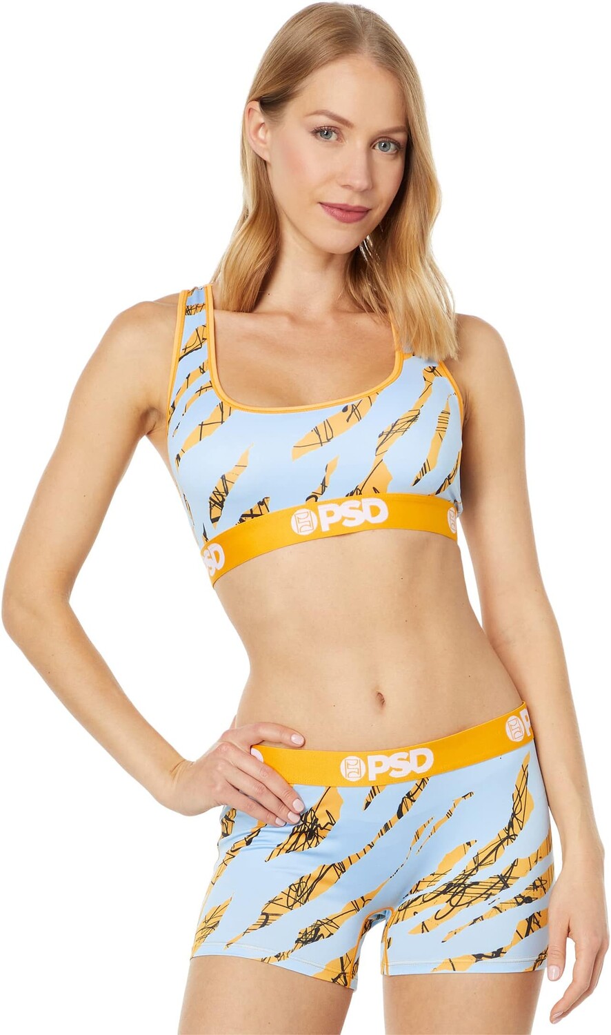 

Спортивный бюстгальтер PSD, цвет Yellow/Sr Tiger Scratch Sports Bra