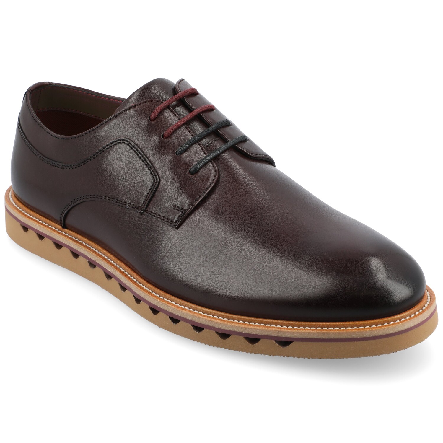 

Vance Co. William Plain Toe Дерби, цвет Bordeaux