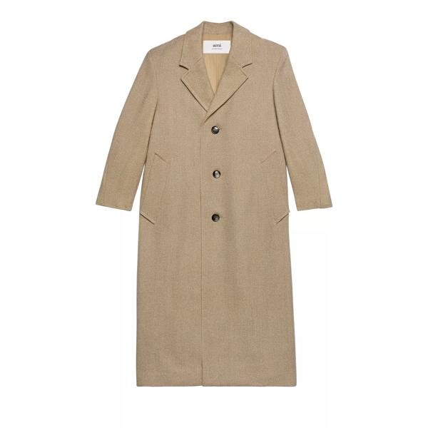 

Пальто three buttons coat 268 champagne/ivor Ami Paris, бежевый