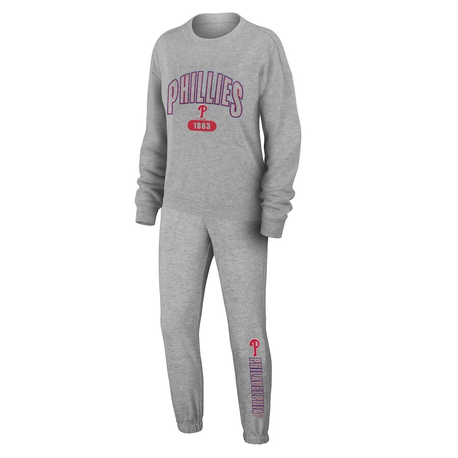 

Пижамный комплект WEAR by Erin Andrews Philadelphia Phillies, серый