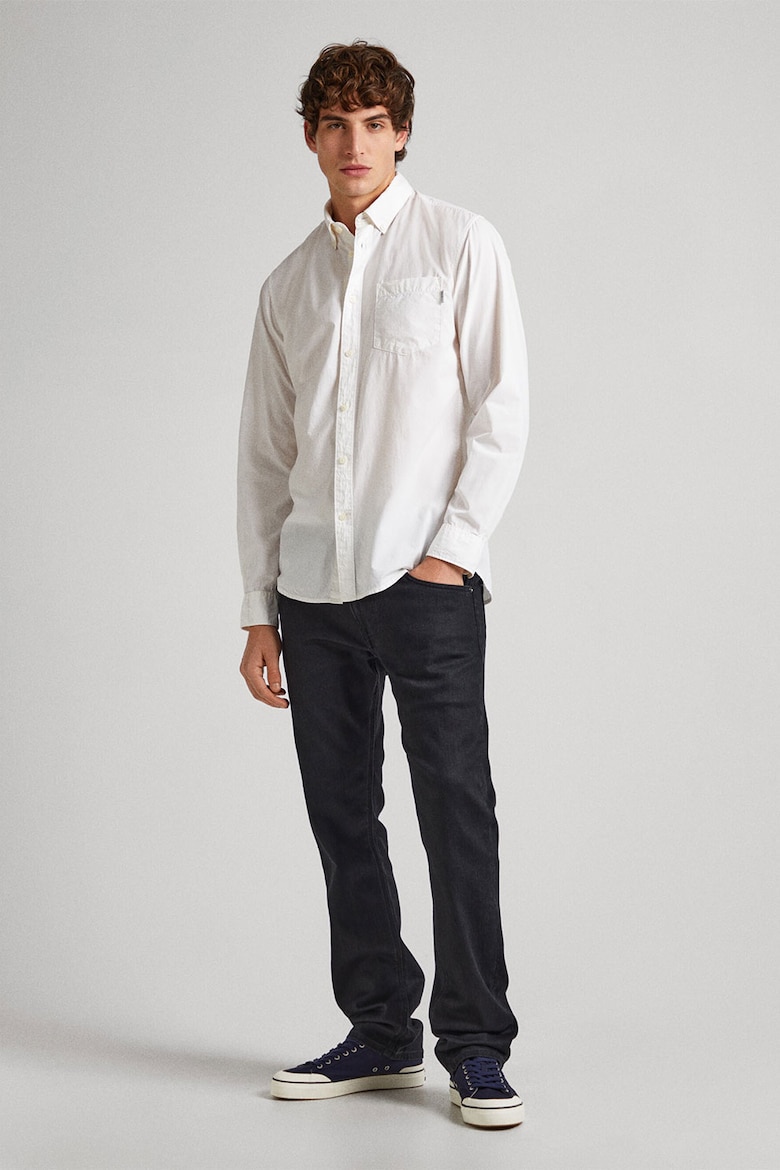 Стандартная рубашка с воротником на пуговицах Pepe Jeans London, белый